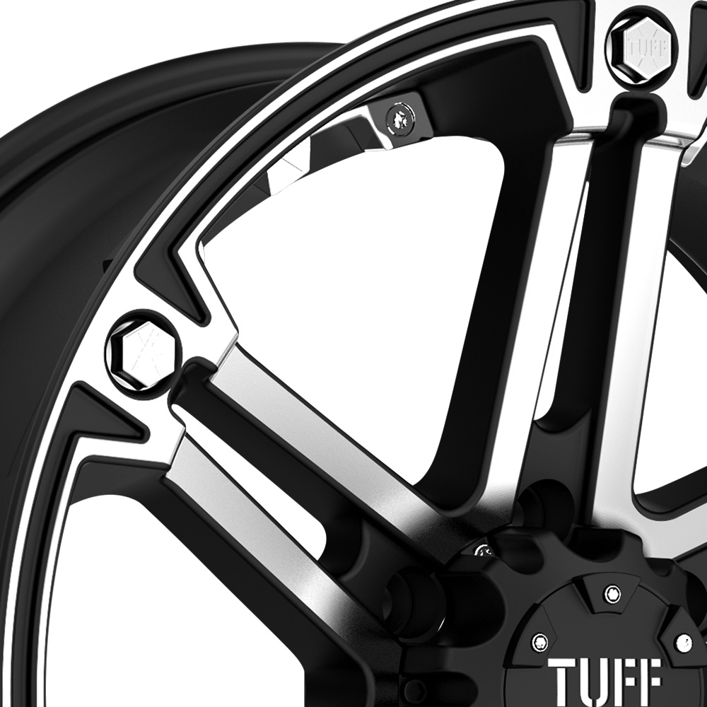 TUFF T01 Flat Black with Machined Face
