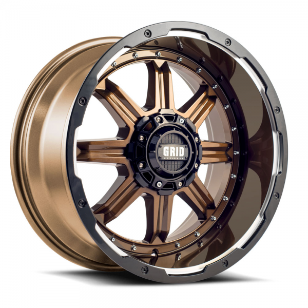 GRID OFF-ROAD GD-10 Gloss Bronze with Gloss Black Milled