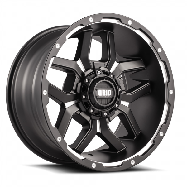 GRID OFF-ROAD GD-7 Matte Black Milled