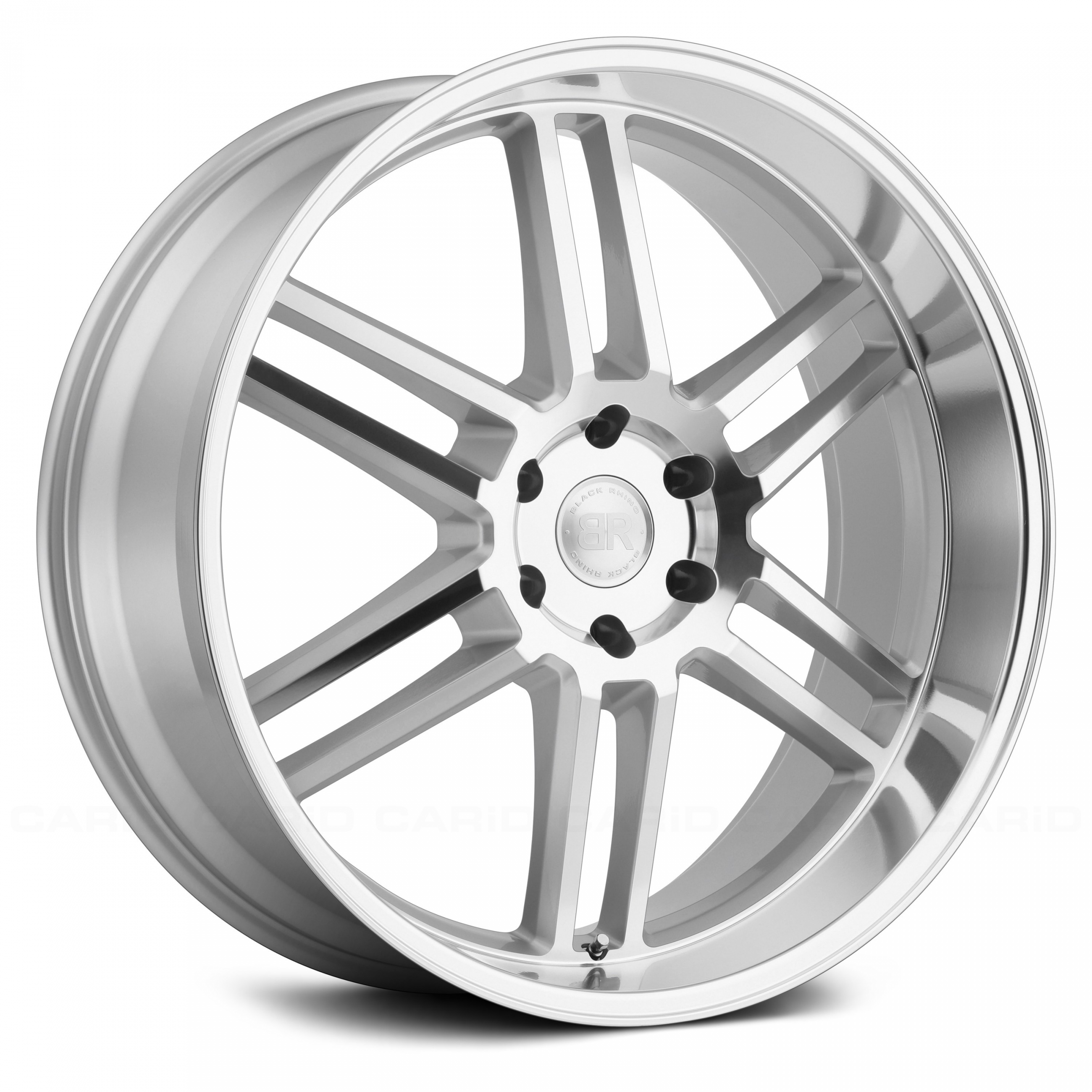 BLACK RHINO KATAVI Silver with Mirror Cut Face and Lip