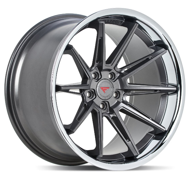 FERRADA CM2 Matte Graphite w/Chrome Lip