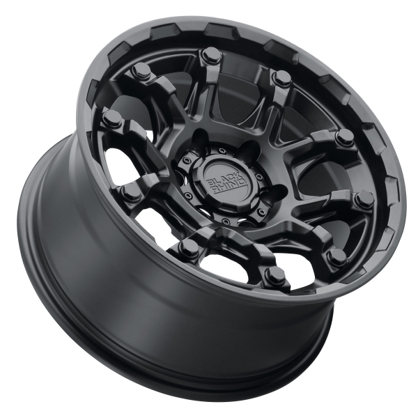 BLACK RHINO ARK Matte Black with Gloss Black Bolts