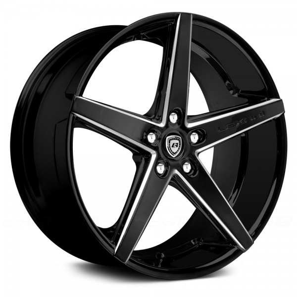 LEXANI R-FOUR Gloss Black with Machined Accents and Exposed Lugs
