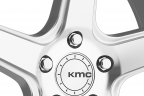 KMC KM685 DISTRICT Silver with Machined Face