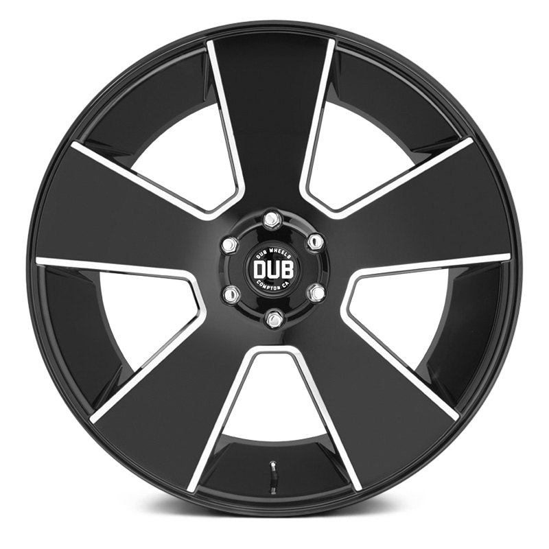 DUB DEL GRANDE Gloss Black with Milled Accents