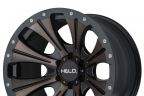 HELO HE901 Satin Black with Dark Tint Clear Coat