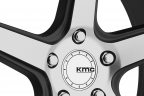 KMC KM685 DISTRICT Satin Black with Machined Face