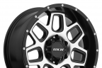 MKW OFF-ROAD M92 Satin Black with Machined Face