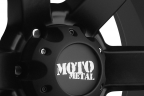 MOTO METAL MO967 Satin Black with Machined Flange