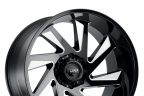 TUFF T1B Gloss Black with Milled Spokes