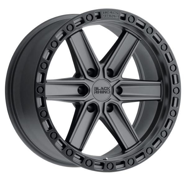 BLACK RHINO HENDERSON Gun Black with Black Lip Edge and Black Bolts