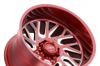 TUFF T4B Candy Red with Milled Spokes