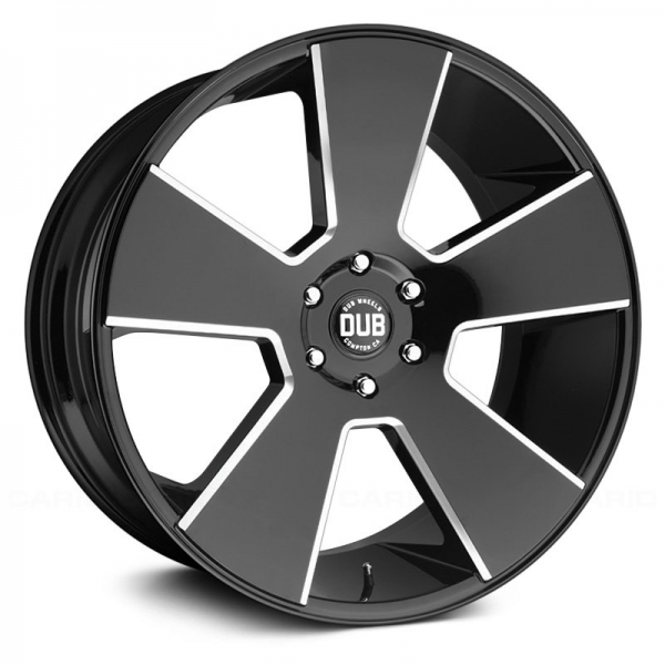 DUB DEL GRANDE Gloss Black with Milled Accents