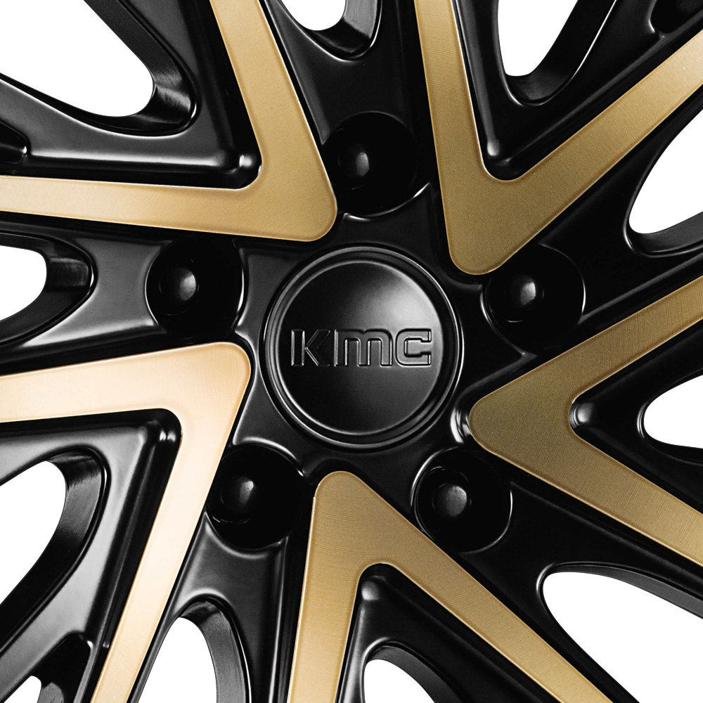 KMC KM697 NEWTON Satin Black with Machined Face and Tinted Clear Coat