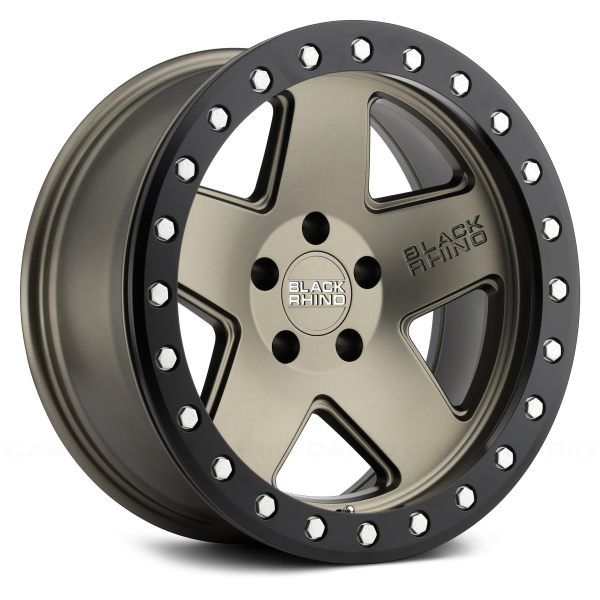 BLACK RHINO CRAWLER Matte Bronze with Black Lip Ring