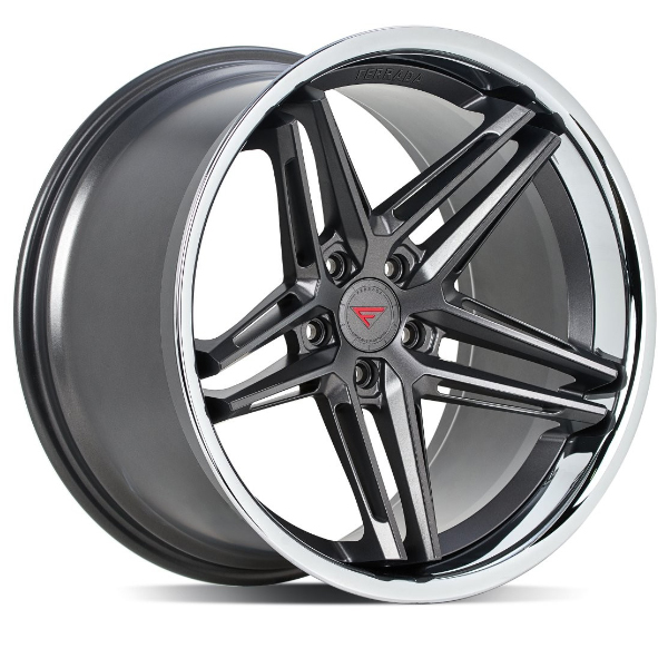 FERRADA CM1 Matte Graphite w/Chrome Lip