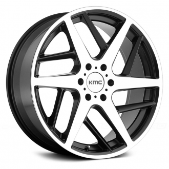 KMC - KM699 Satin Black with Machined Face