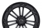 TUFF T21 Gloss Black with Milled Spokes