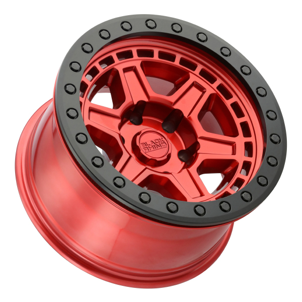 BLACK RHINO RENO BEADLOCK Candy Red with Black Ring and Black Bolts