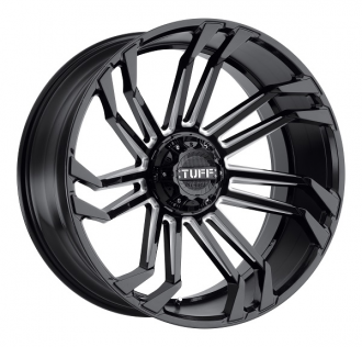 TUFF - T21 Gloss Black with Milled Spokes