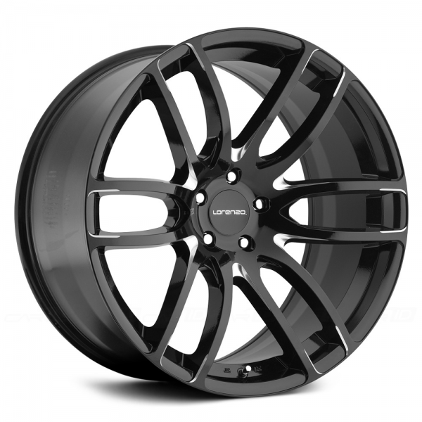 LORENZO WL36 Gloss Black with Milled Accents