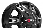 WORX 803BM BEAST DUALLY Gloss Black with Milled Accents and Clear Coat