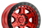 BLACK RHINO RENO BEADLOCK Candy Red with Black Ring and Black Bolts